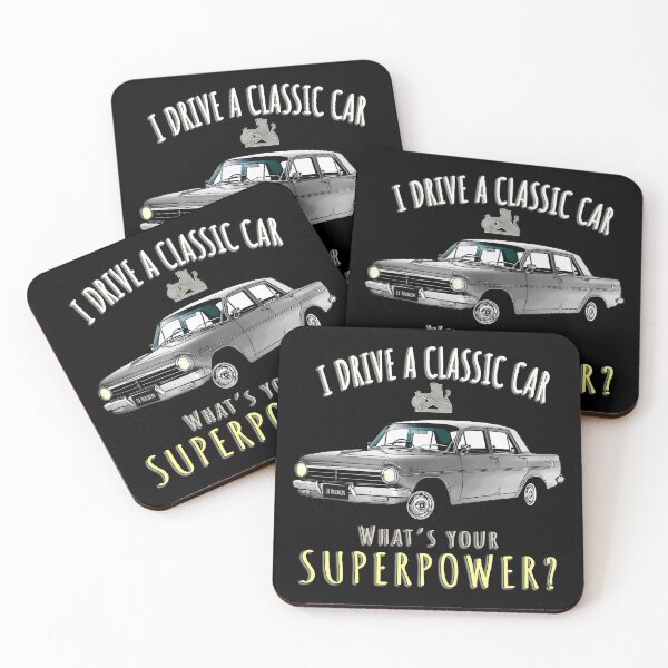 Item preview, I Drive Grey a Classic EH Holden What Is Your Superpower – Australian Classic Car Art designed and sold by Michael van der Hoorn.