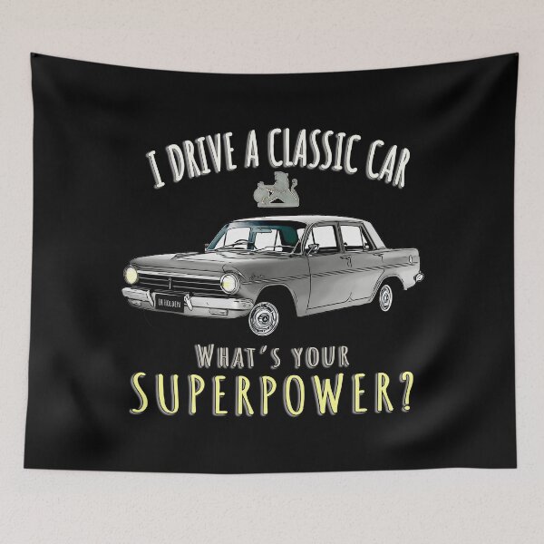 Item preview, I Drive Grey a Classic EH Holden What Is Your Superpower – Australian Classic Car Art designed and sold by Michael van der Hoorn.