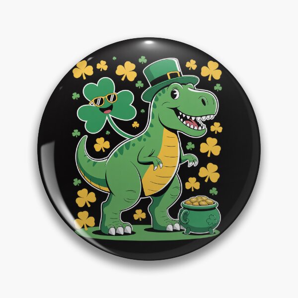 Item preview, Copy of Bile DucKids St Patricks Day Shamrock On Dino Saint Pattys Toddler Boyst Cancer Green Ribbon Awareness designed and sold by teltvitossuilea.
