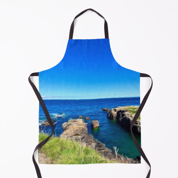 Item preview, Cliffside Coast and Clear Blue Sky – Serene Ocean Cliff Photography designed and sold by Pamela Storch.