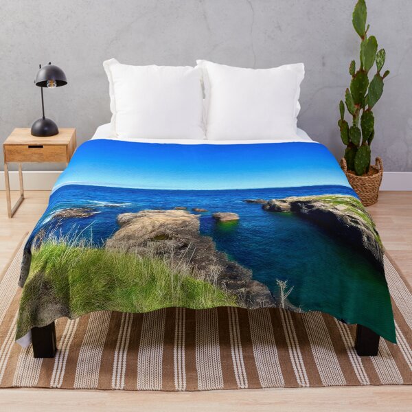 Item preview, Cliffside Coast and Clear Blue Sky – Serene Ocean Cliff Photography designed and sold by Pamela Storch.