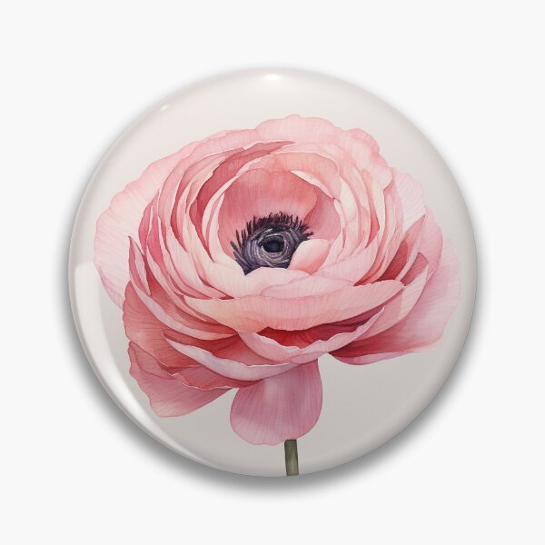 Item preview, Pastel Pink Ranunculus Flower designed and sold by Violet Peonies.