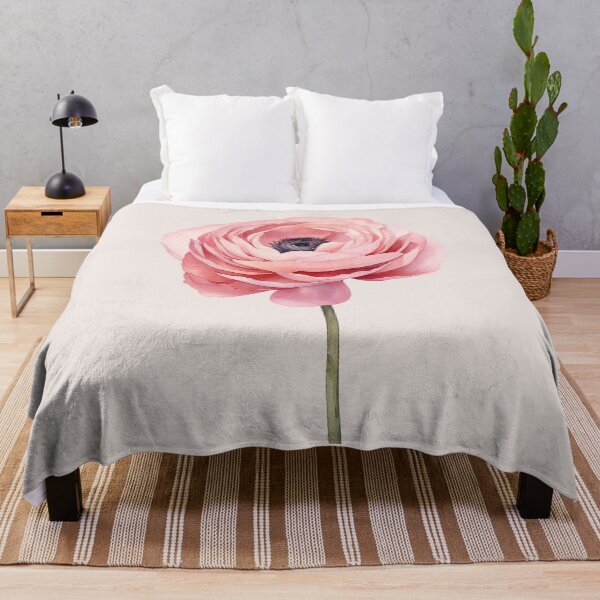 Item preview, Pastel Pink Ranunculus Flower designed and sold by Violet Peonies.