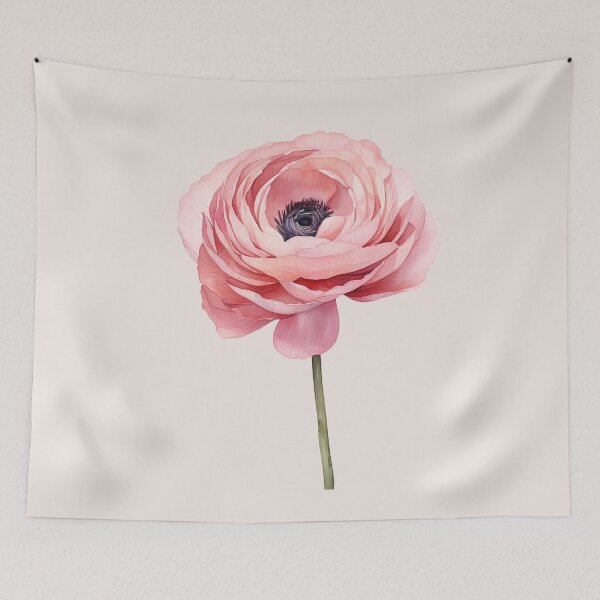 Item preview, Pastel Pink Ranunculus Flower designed and sold by Violet Peonies.