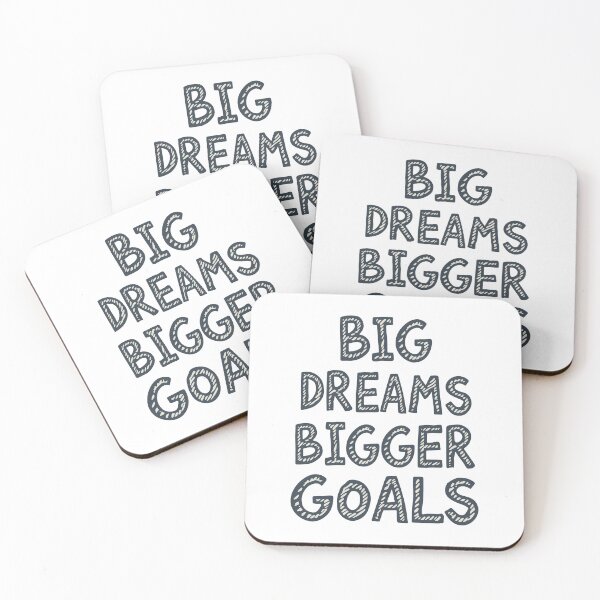 Item preview, Big Dreams Bigger Goals Typography Quote designed and sold by DavidTeeStudio.