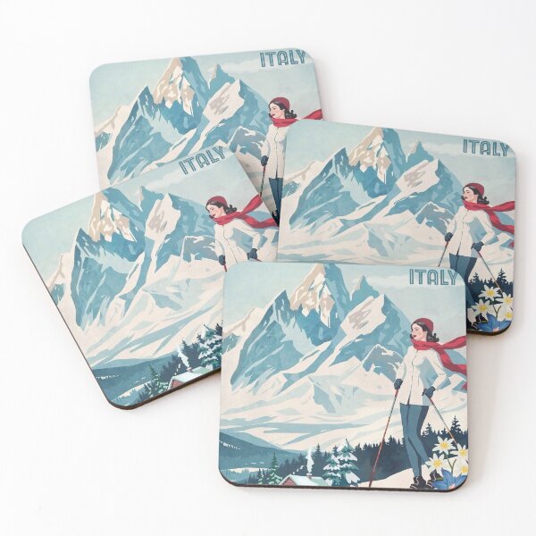 Item preview, Cortina D’ampezzo retro Ski poster designed and sold by Taika Tori Art .
