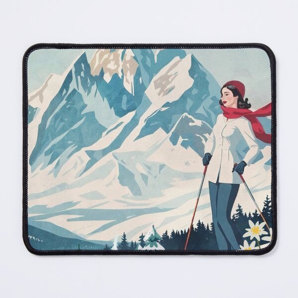 Item preview, Cortina D’ampezzo retro Ski poster designed and sold by Taika Tori Art .