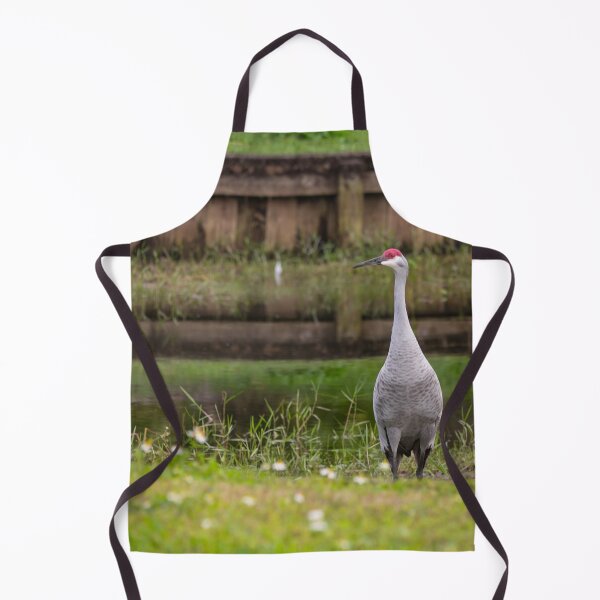 Item preview, A Sandhill cranes forage peacefully along the edge of a beautiful pond in Tampa Bay, Florida designed and sold by EyezWatchin.