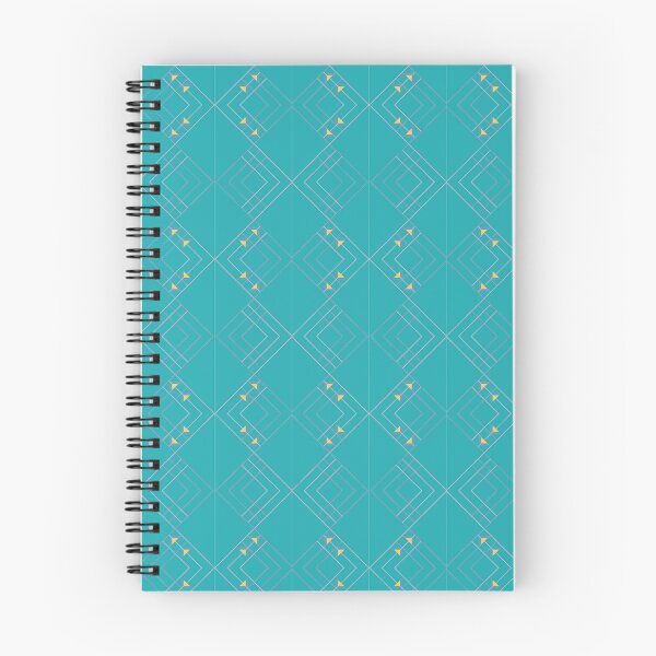 Item preview, Modern Art Deco Geometric Diamond Pattern in Teal and Pink designed and sold by Light and Line Design.
