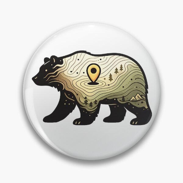 Item preview, Topographic Bear Mountain Wilderness Nature Design designed and sold by jgvisualarts.