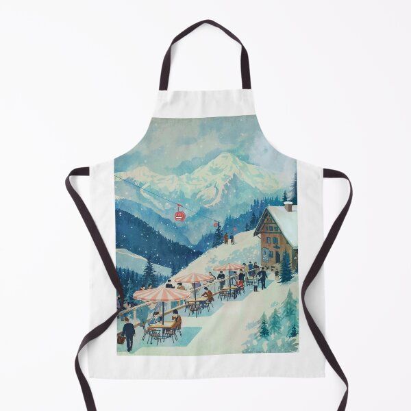 Item preview, Winter ski resort in the Alpes designed and sold by Taika Tori Art .