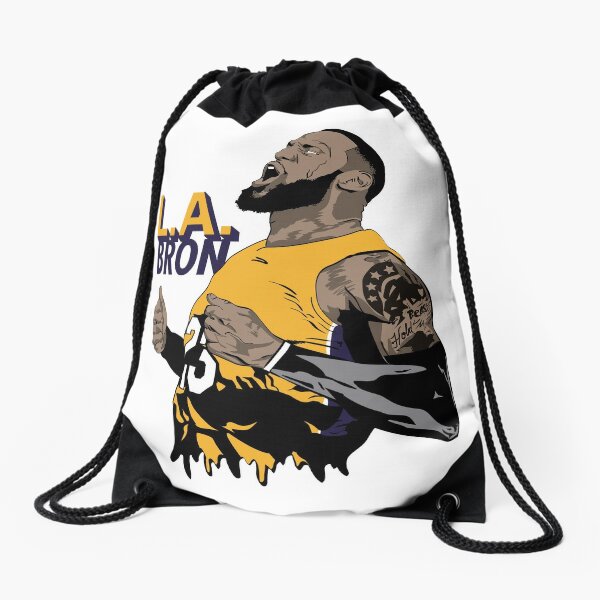 Lebron James Logo Drawstring Bag for Sale by elizaldesigns