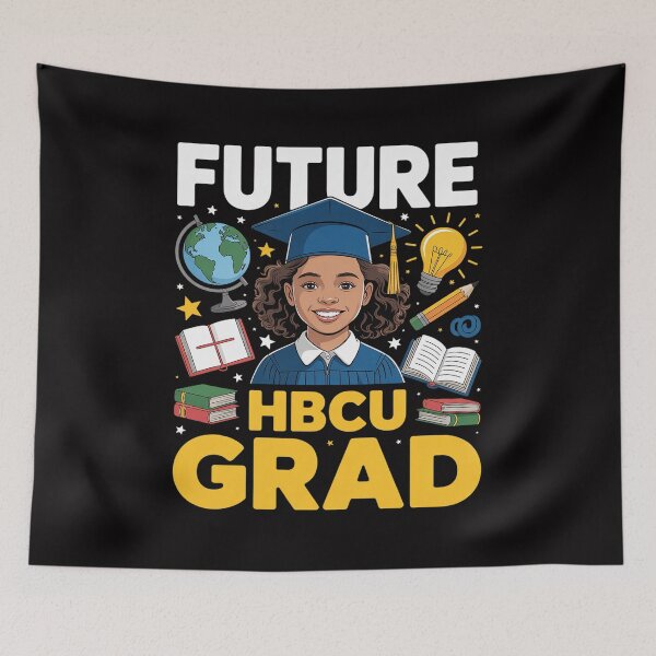 Item preview, HBCU Grad Black Girl Graduation HBCU designed and sold by teltvitossuilea.