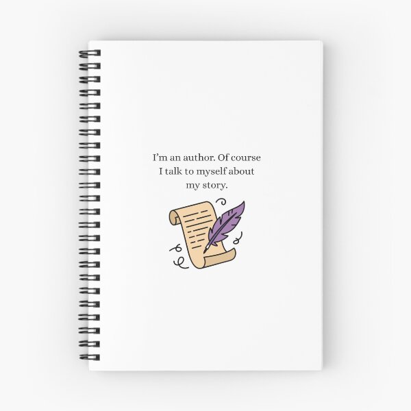 Item preview, I'm an author of course I talk to myself funny sticker for authors writers designed and sold by Elizabeth'sShopHaven.