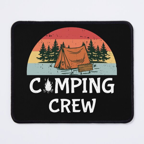 Item preview, Camping Crew Retro Outdoor Adventure Campfire Squad Design designed and sold by GetGoodFit.