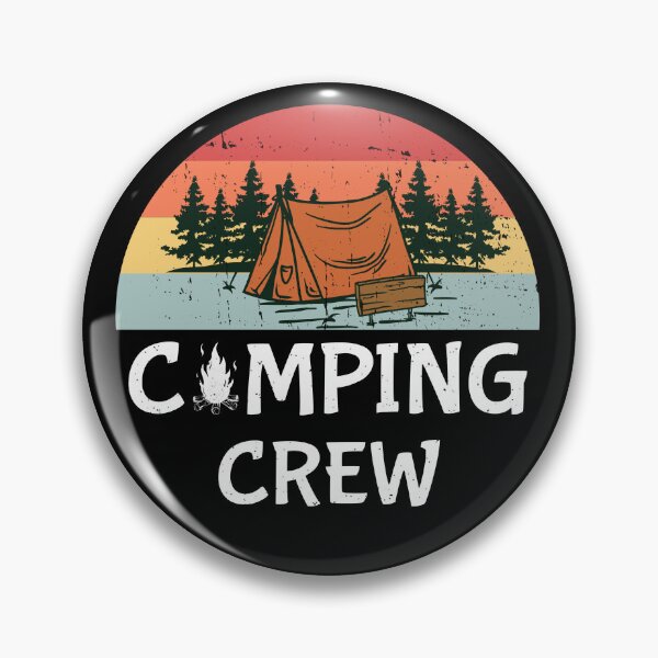 Item preview, Camping Crew Retro Outdoor Adventure Campfire Squad Design designed and sold by GetGoodFit.