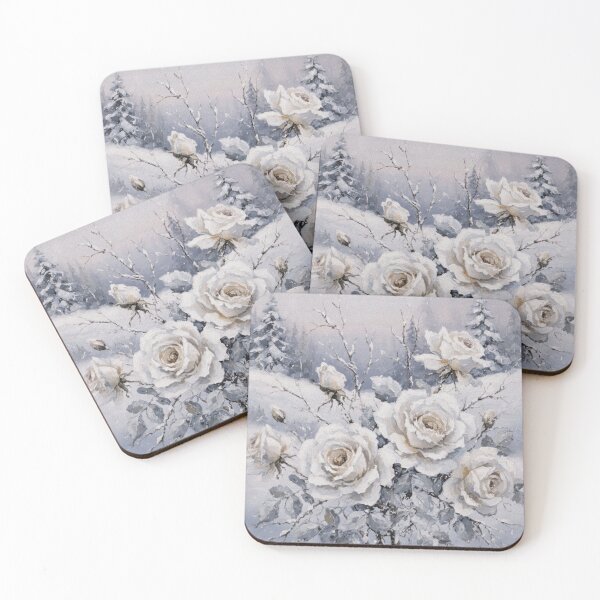 Item preview, Winter White Roses designed and sold by Natalie Holland.