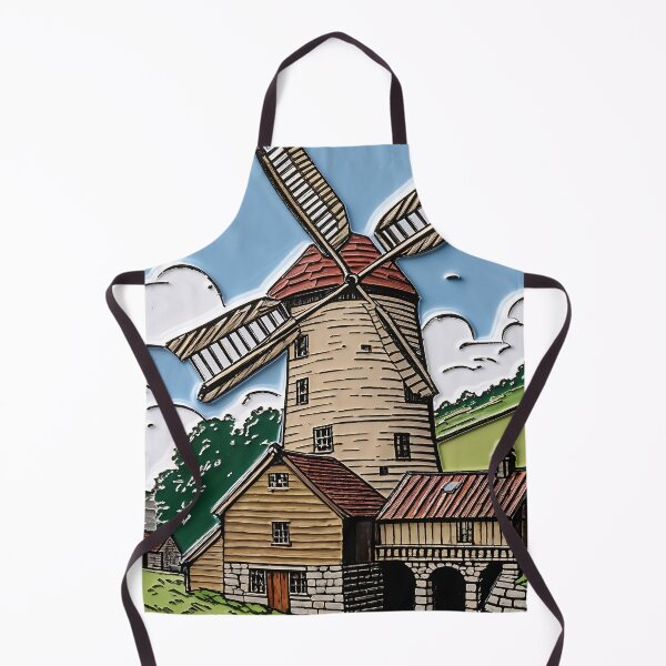 Item preview, Old Stone Windmill in the Countryside Vintage Pastoral designed and sold by EpicEdgeCreate.
