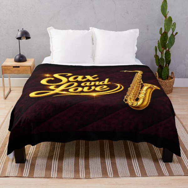Item preview, Sax and Love – Gold Saxophone on Black Velvet designed and sold by MySheetMusicArt.