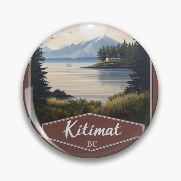 Item preview, Kitimat BC British Columbia Coastal Inlet & Mountains West Coast Canada designed and sold by meganohm.
