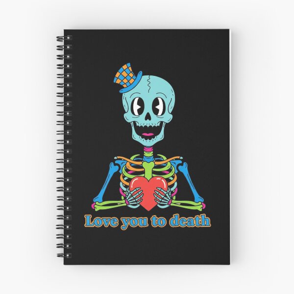 Item preview, Colorful Retro Skeleton "Love You To Death" Valentine Gift designed and sold by Design_Your_Day.