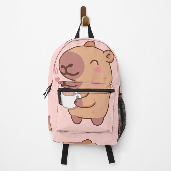 Item preview, Blissful Capybara Sipping Hot Coffee designed and sold by JujuArtss.