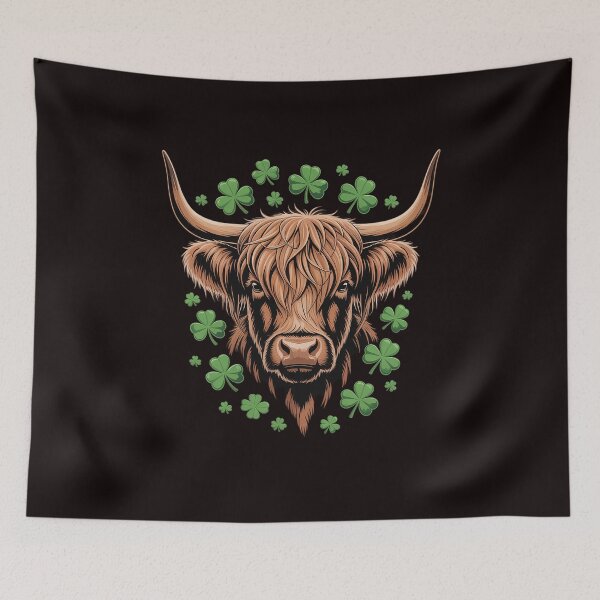 Item preview, Highland Cow St Patricks Day Saint Pattys Highland Heifer designed and sold by lavethediso.