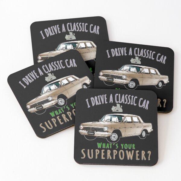 Item preview, I Drive Gold a Classic EH Holden What Is Your Superpower – Australian Classic Car Art designed and sold by Michael van der Hoorn.