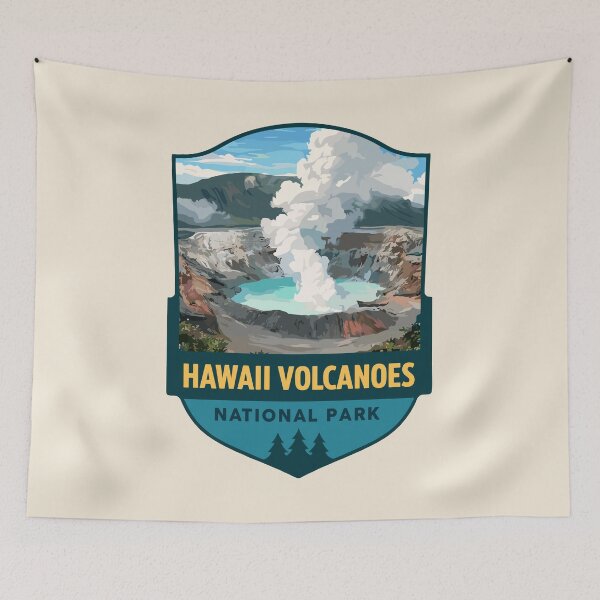 Item preview, Hawaii Volcanoes National Park Retro Sticker designed and sold by Gideon Emmerich.