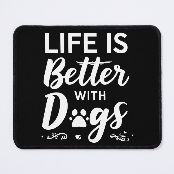 Item preview, Life Is Better With Dogs Minimal Aesthetic Tee designed and sold by NovaDoodle Art Studio.