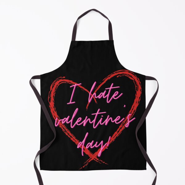 Item preview, I Hate Valentine's Day Pink Typography - Sarcastic Anti-Valentine Heart Art designed and sold by Wild-way Art.