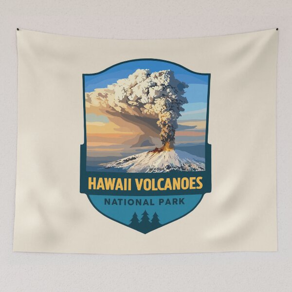 Item preview, Hawaii Volcanoes National Park Retro Sticker designed and sold by Gideon Emmerich.