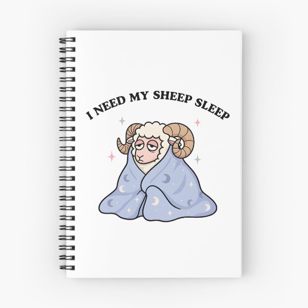 Item preview, I Need My Sheep Sleep – Funny Sleepy Ram Illustration designed and sold by Senkov.