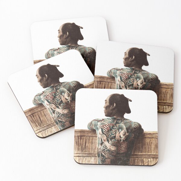 Item preview, Tattooed Japanese Man Vintage Photograph designed and sold by mad-bull.
