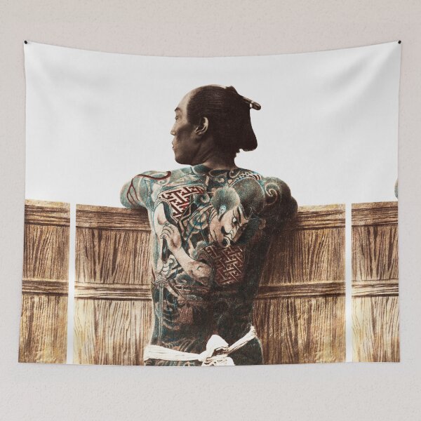 Item preview, Tattooed Japanese Man Vintage Photograph designed and sold by mad-bull.