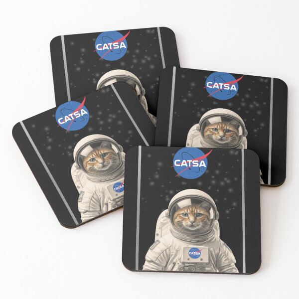 Item preview, CATSA astronaut cat – Funny Space Cat Design designed and sold by darlwolf.