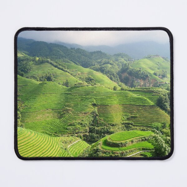 Item preview, Guilin Rice Terraces – Lush Green Hills of Rural China designed and sold by Soft Ink Studio.
