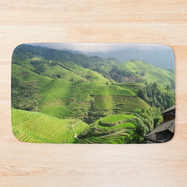Item preview, Guilin Rice Terraces – Lush Green Hills of Rural China designed and sold by Soft Ink Studio.
