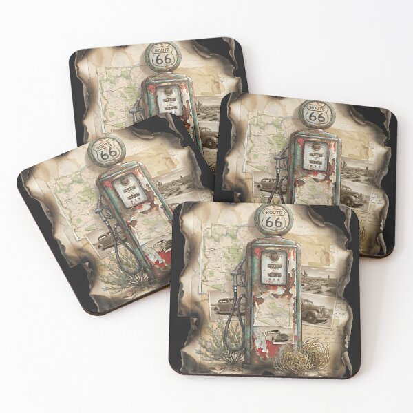 Item preview, Rustic Route 66 Gas Pump Scrapbook Collage designed and sold by AeroNomad.