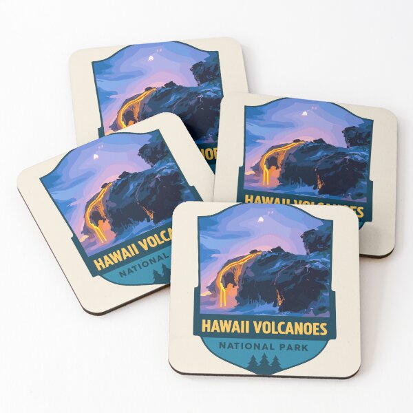 Item preview, Hawaii Volcanoes National Park Retro Sticker designed and sold by Gideon Emmerich.