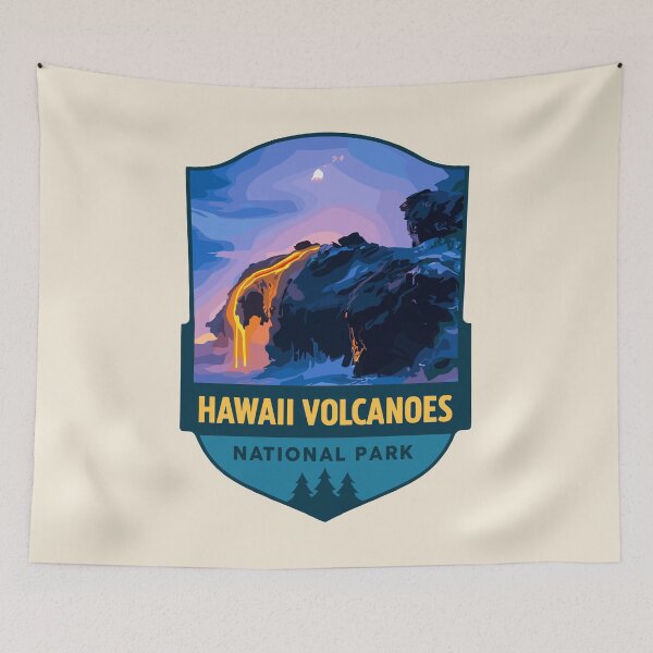 Item preview, Hawaii Volcanoes National Park Retro Sticker designed and sold by Gideon Emmerich.