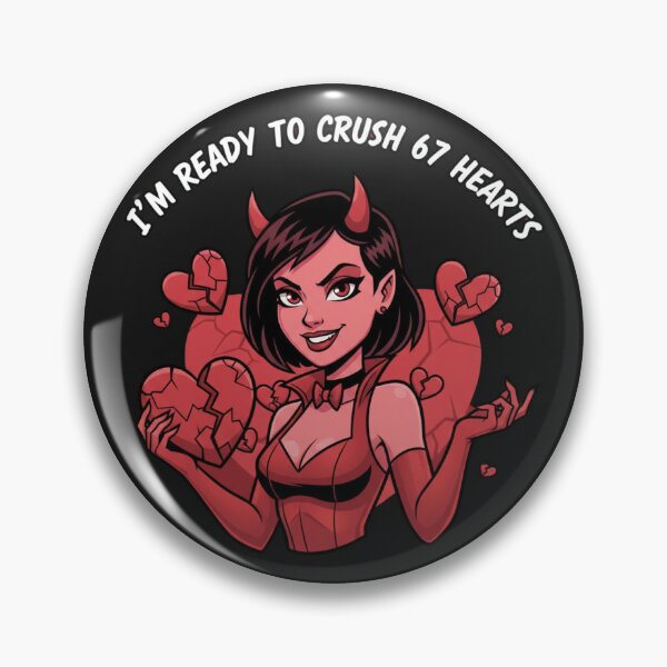 Item preview, I’m Ready to Crush 67 Hearts – Villain Valentine Design designed and sold by LaurannaDesign.