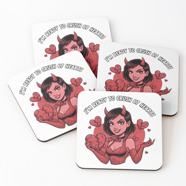 Item preview, I’m Ready to Crush 67 Hearts – Villain Valentine Design designed and sold by LaurannaDesign.