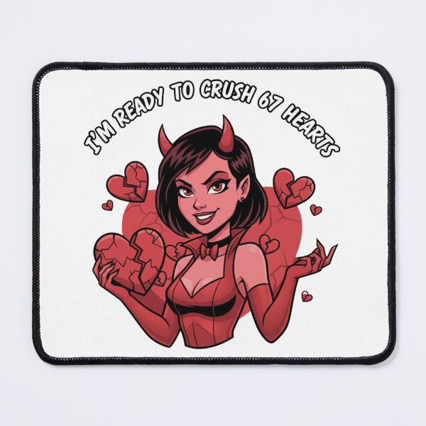 Item preview, I’m Ready to Crush 67 Hearts – Villain Valentine Design designed and sold by LaurannaDesign.