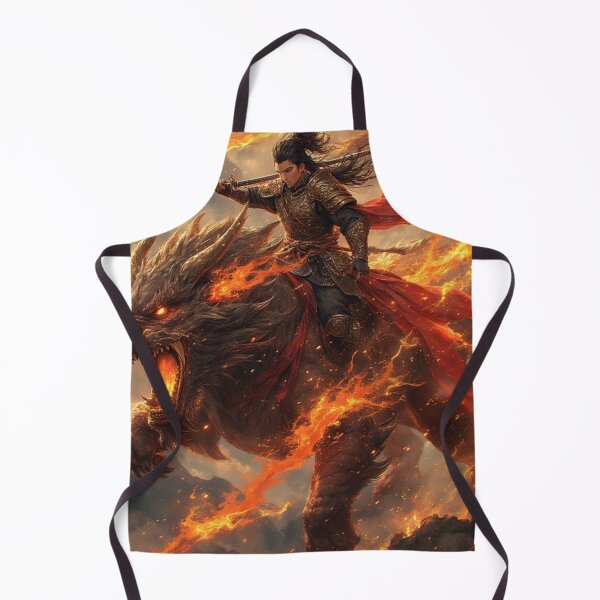 Item preview, Infernal Vanguard: The Flame-Maned Beast Rider designed and sold by David R Sawin The Architects Of Eden.