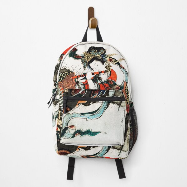 Item preview, Japanese Woman Ukiyo-e Print Hokusai designed and sold by mad-bull.