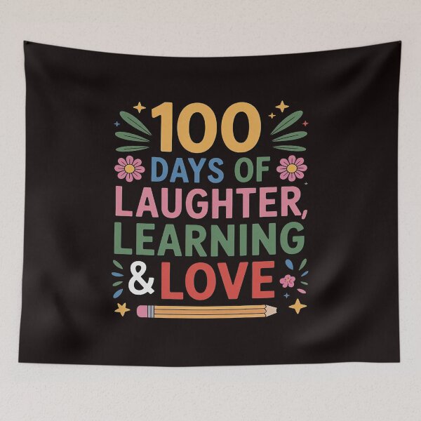 Item preview, Groovy 100 Days Of School Learning & Love designed and sold by lavethediso.