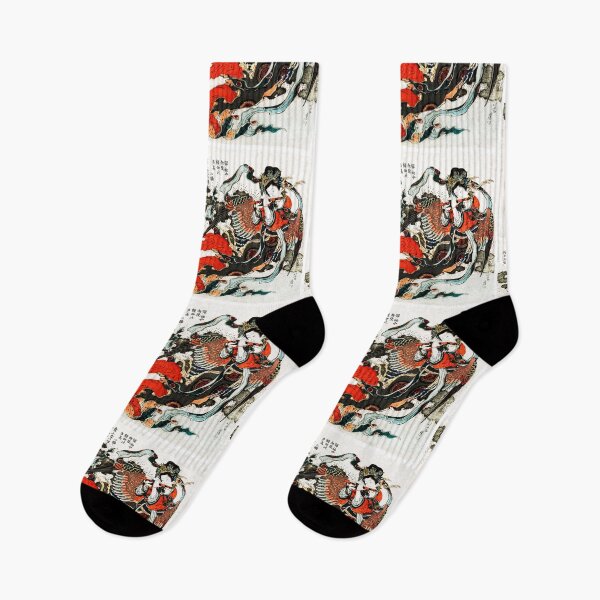 Item preview, Japanese Woman Ukiyo-e Print Hokusai designed and sold by mad-bull.