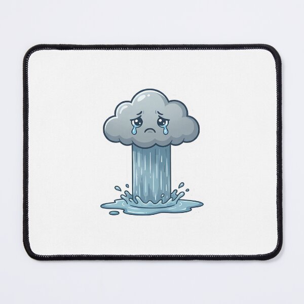 Item preview, A sad cloud that rains on itself designed and sold by Stickers à gogo.