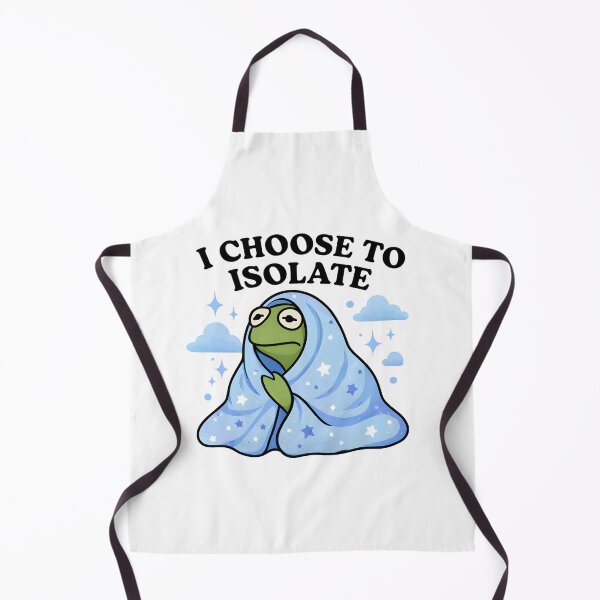 Item preview, I Choose to Isolate Frog – Introvert Mental Health Art designed and sold by Senkov.